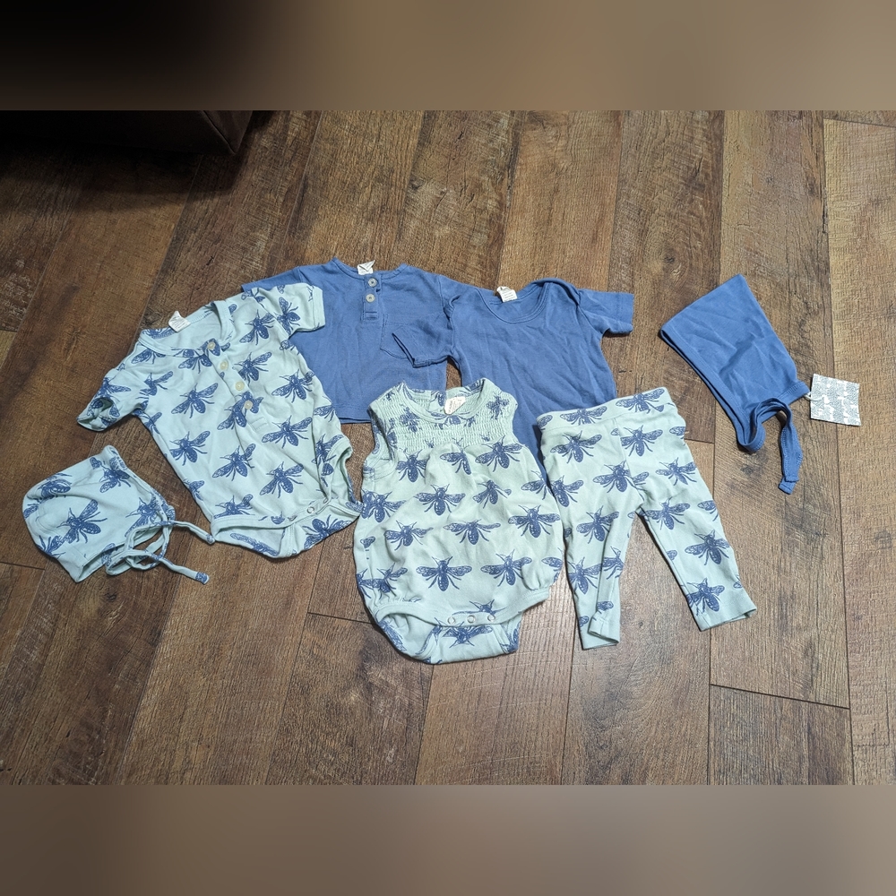 GUC 6-12m Kate Quinn Blue Honeybee baby boy girl gender neutral
